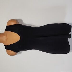 Abi Ferrin V-Neck Sleeveless Tunic Black Size XXS
